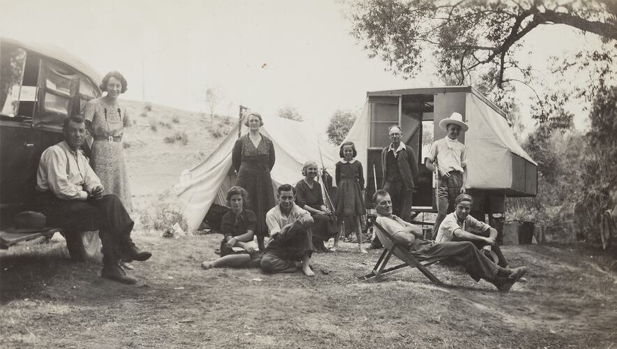 Rolfe Family Camping Holiday, Tambo River, Victoria, Christmas 1938