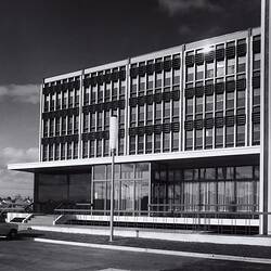 Photograph - Kodak Australasia Pty Ltd, Exterior View of Main Entrance to Building 8, Head Office & Sales & Marketing at the Kodak Factory, Coburg, 1964