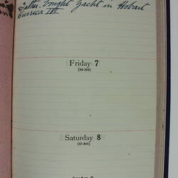Diary - Olive Oliver, circa 1913