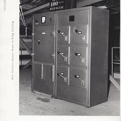 Photograph - Kodak, 'Main Electric Control Board in X-Ray Building', Coburg, 1958