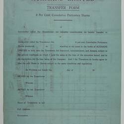 Scrip - Ackmans Limited, Fitzroy, Victoria, 1942