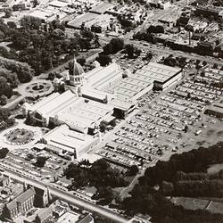 Photograph - Aerial View of the Exhibition Building from North East, Melbourne, 1973