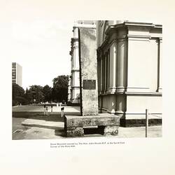 Photograph - Stone Pillar from Mount Difficult Quarry, Royal Exhibition Building, Melbourne, circa 1980
