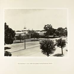 Photograph - The 'Residency' from Nicholson Street, Royal Exhibition Building, circa 1938