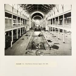 Photograph - Programme '84, Timber Floor Replacement in the Great Hall, Royal Exhibition Buildings, 1984