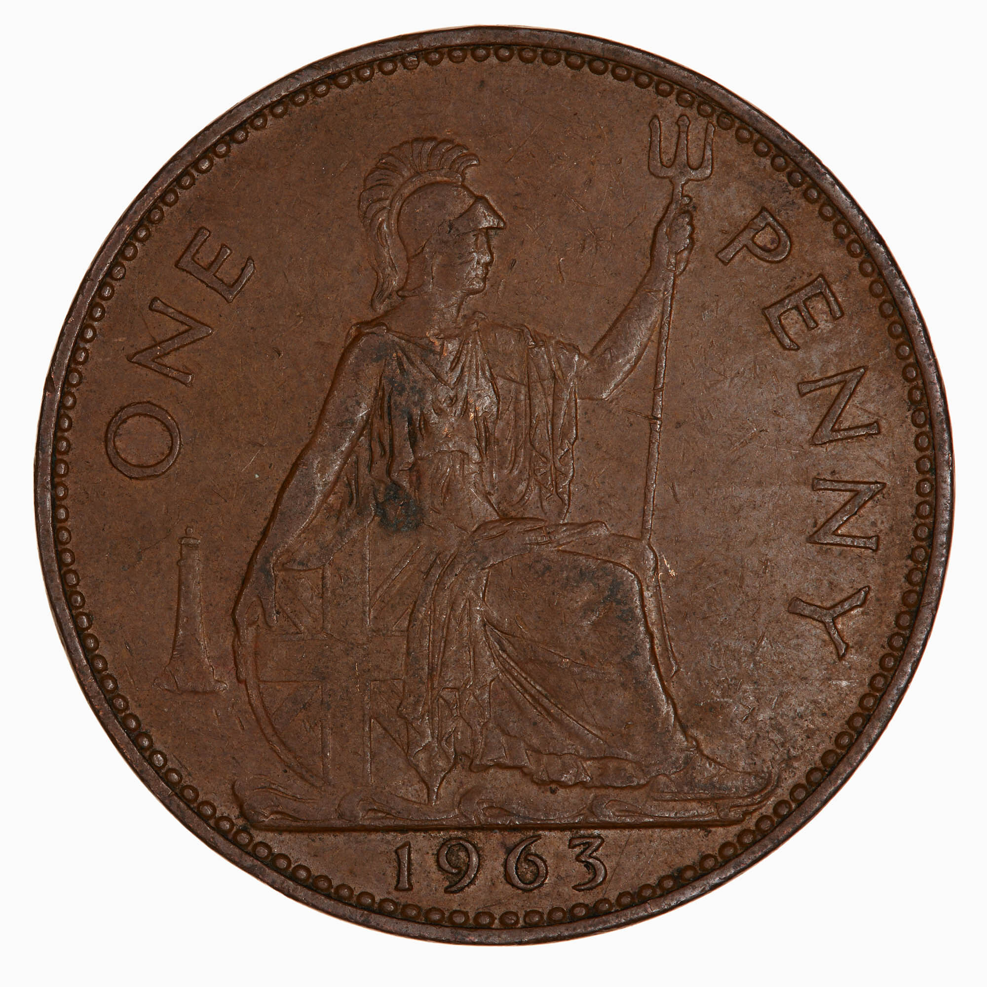 Coin - Penny, Elizabeth II, Great Britain, 1963