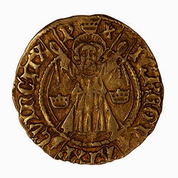 Coin - 1/2 Lion, James II, Scotland, 1451-1460 (Reverse)