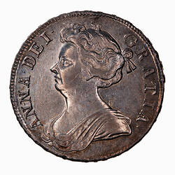 Coin - Crown (5 Shillings), William III, Great Britain, 1696 (Obverse)