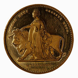 Pattern Coin - 5 Pounds, Queen Victoria, Great Britain, 1839 (Reverse)