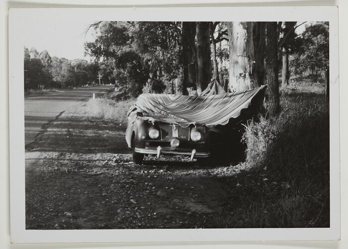 Camping on the Road to Sydney, New South Wales, 1958
