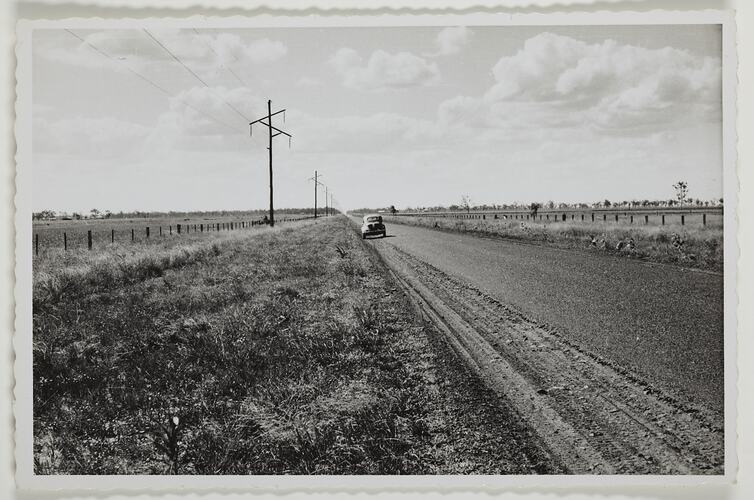 Car on Side of Road, Victoria, 1959