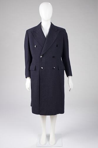 Overcoat - Josef Blau, Dark Blue, Wool, circa 1930s