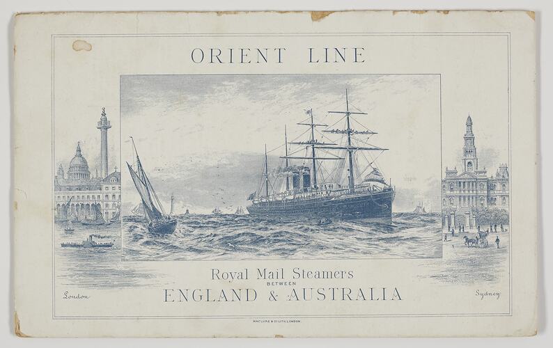 Passenger List - RMS Orient, Sydney, Melbourne & Adelaide to London, Mar 1891