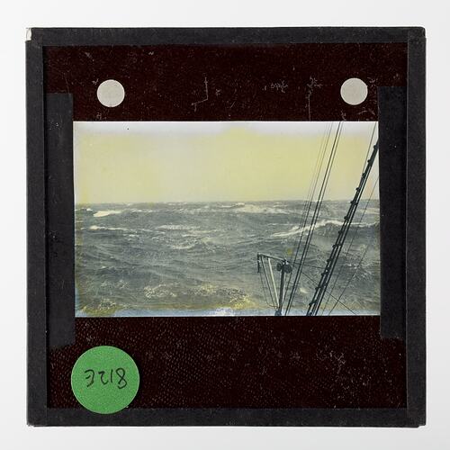Lantern Slide - RRS Discovery II in Open Seas, Southern Ocean, Ellsworth Relief Expedition, Antarctica, 1935-1936