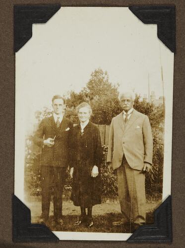 Portrait of a Woman and Two Men, England, circa 1929