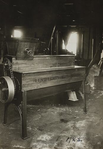 Photograph - Schumacher Mill Furnishing Works, Mixing Machine, Port Melbourne, Victoria, circa 1940s