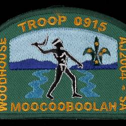 Badge - Woodhouse Troop 0915, Australian Jamboree, Moocooboolah, South Australia, 2004