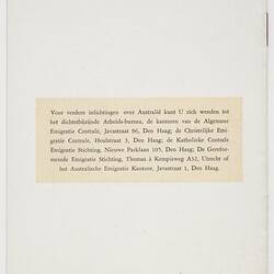 Booklet - 'Onderwus in Australie', Commonwealth of Australia, Mar 1959