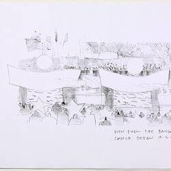 Sketch Book- Sketch Designs, River Show Components, Melbourne Commonwealth Games, 2005-2006