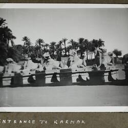Photograph - 'Entrance to Karnak', Luxor, Egypt, World War II, 1939-1943