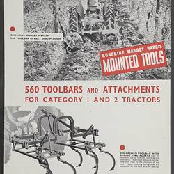 Publicity Brochure - H.V. McKay Massey Harris, 'Mounted Tools', Sunshine, VIctoria, 1957