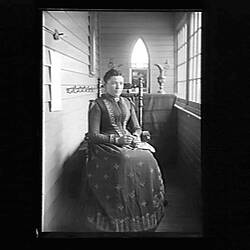 Glass Negative - Mrs Ruse, Northcote, Victoria, Jun 1892