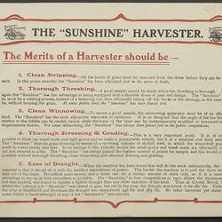 Catalogue - Hugh V. McKay, Stripper Harvesters, circa 1902