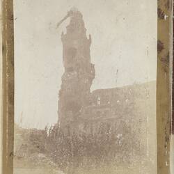 Photograph - Ruins of Basilica of Notre-Dame de Brebières, Albert, France, Sergeant John Lord, World War I, 1916-1917