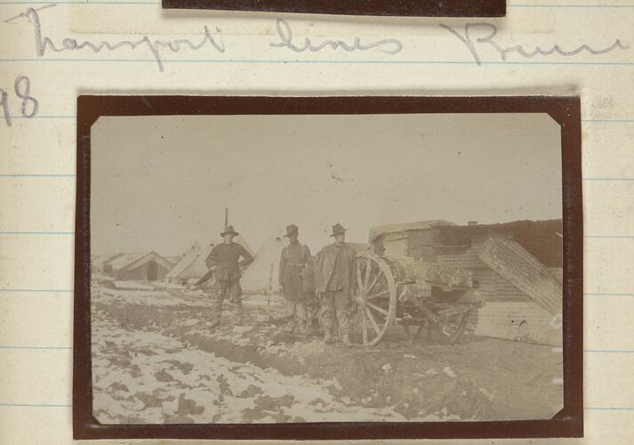 Transport Lines, Somme, France, Sergeant John Lord, World War I, 1917