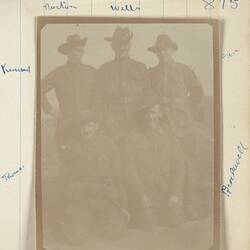 Photograph - Soldiers, Flanders, Belgium, Sergeant John Lord, World War I, 1917