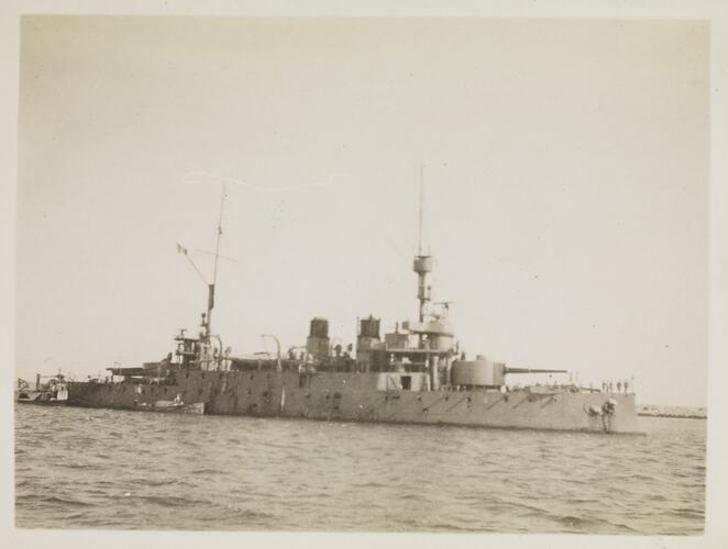 French Battleship', Egypt, Captain Edward Albert McKenna, World War I, 1914-1915