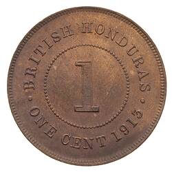 Coin - 1 Cent, British Honduras (Belize), 1913