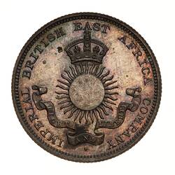 Proof Coin - 1/2 Rupee, Mombasa, Kenya, 1890