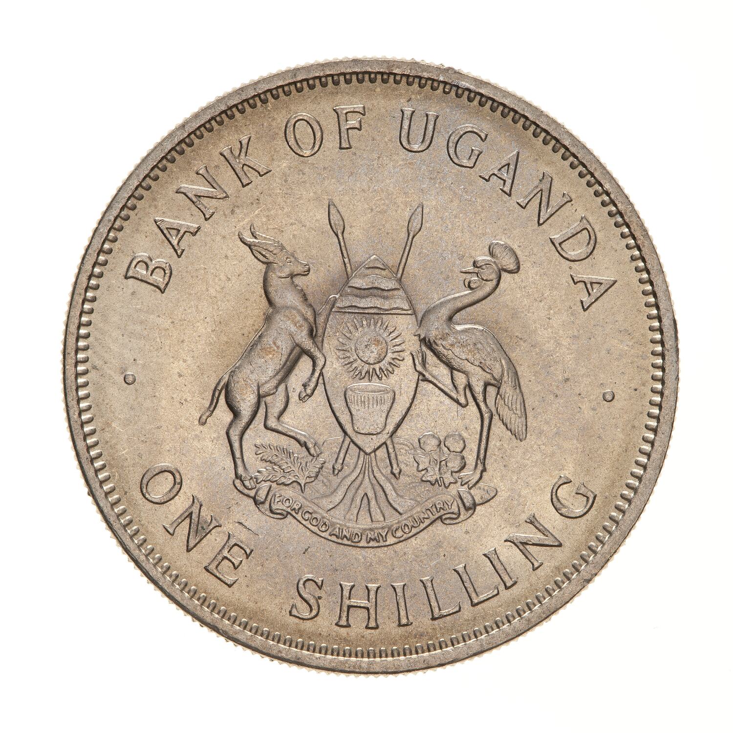 Coin 1 Shilling, Uganda, 1968