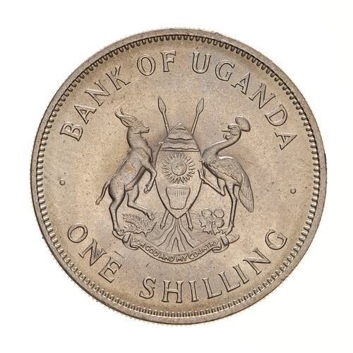 Coin - 1 Shilling, Uganda, 1968