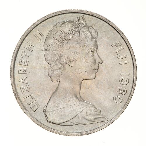 Coin - 10 Cents, Fiji, 1969