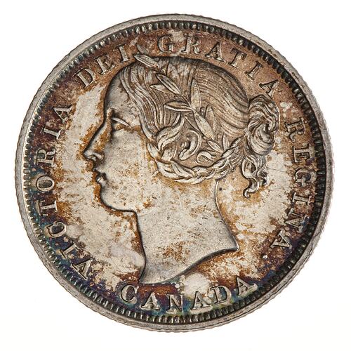 Coin - 20 Cents, Canada, 1858