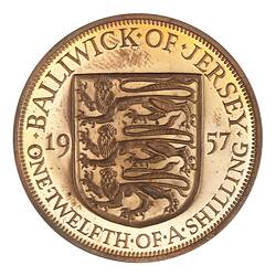Proof Coin - 1/12 Shilling, Jersey, Channel Islands, 1957