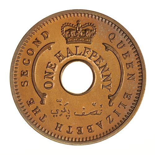 Proof Coin - 1/2 Penny, Nigeria, 1959