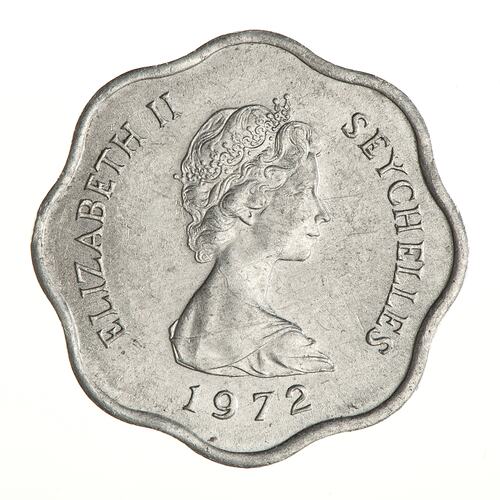 Coin - 5 Cents, Seychelles, 1972