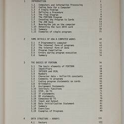 Book - C.J. Bellamy & L.G. Whitehouse, 'An Introduction to Computer Programming in Fortran', Sorrett Publishing, 1978
