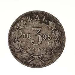 Coin - 3 Pence, South Africa, 1895