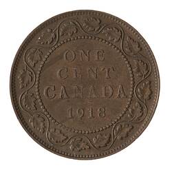 Coin - 1 Cent, Canada, 1918