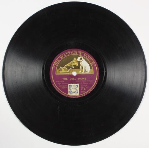 Disc recording - H.M.V., "The Doll Dance", and "Flapperette", Nat Shilkret and the Victor orchestra, 1927
