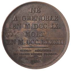 Medal - Jacques de Vaucanson, France, 1820