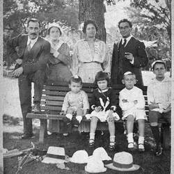 Baitz & Grosovsky Families Having a Picnic in the Park, 1915-1916