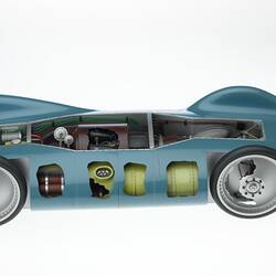 Car Model - CN7 'Bluebird', Donald Campbell, Sectioned, 1966