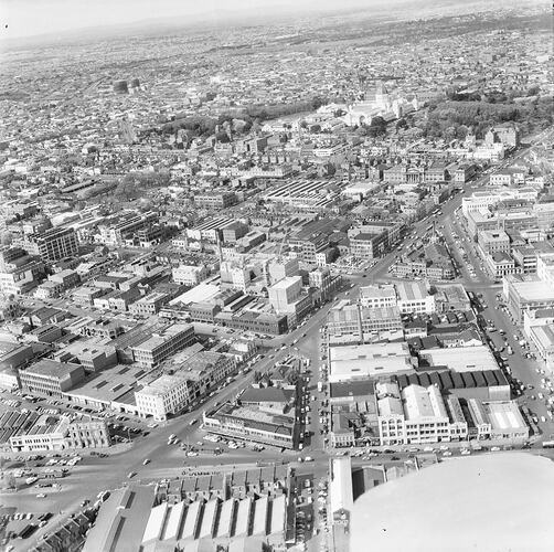 Negative - Aerial View of Melbourne, circa 1955-1960
