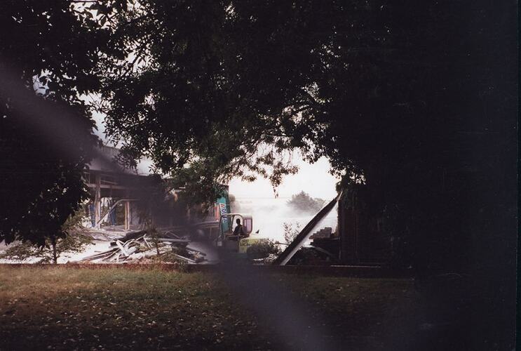 Photograph - Demolition of Kodak Factory Building 20, Kodak Australasia Pty Ltd, Coburg, 2000 - 2001