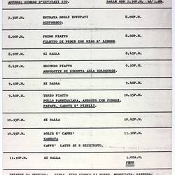 Order of Proceedings - Mokambo Dinner Dance, 23 Oct 1981
